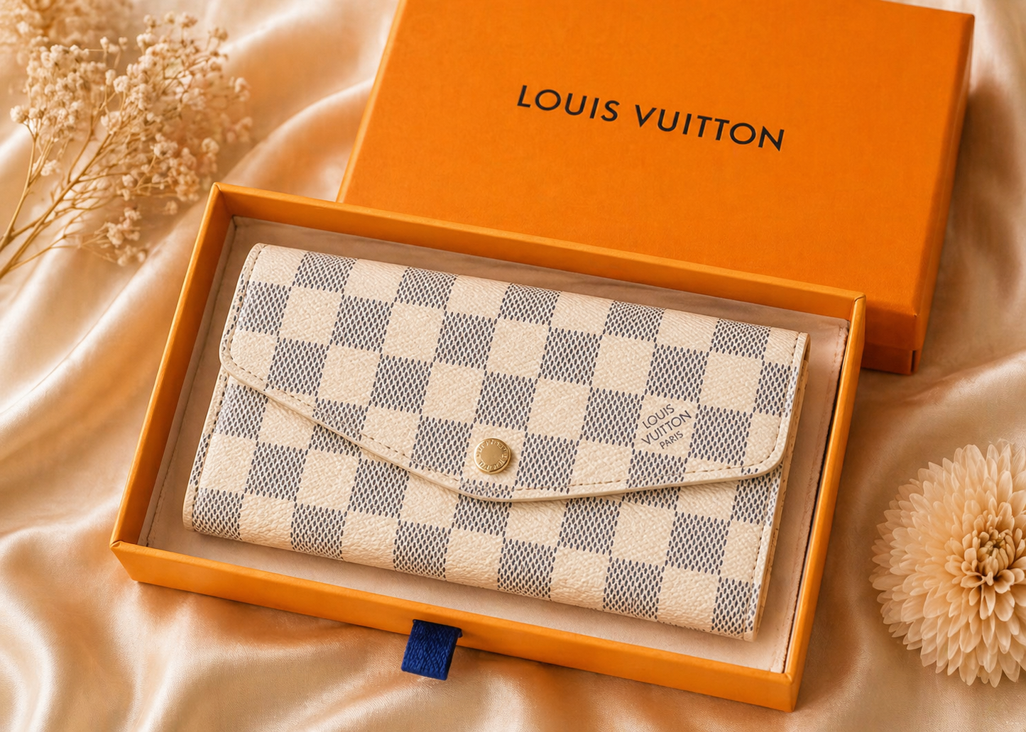 The Parisian Checkered Wallet
